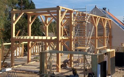 Douglas houten constructie van puur-douglas.